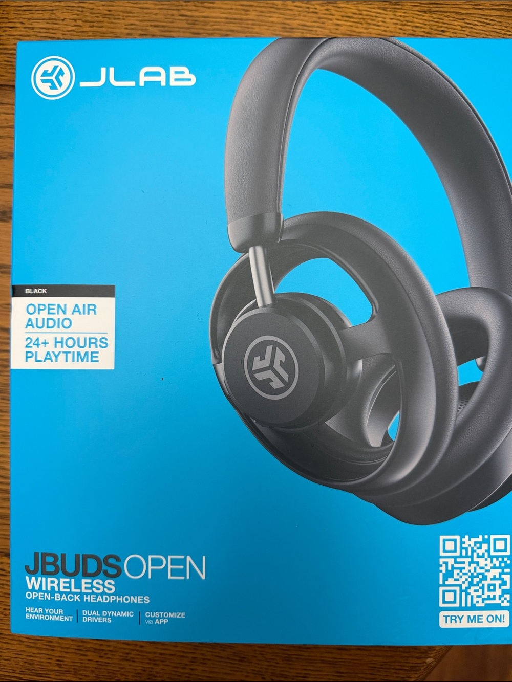 JLab JBuds Open Wireless Over-Ear Headphones - Black